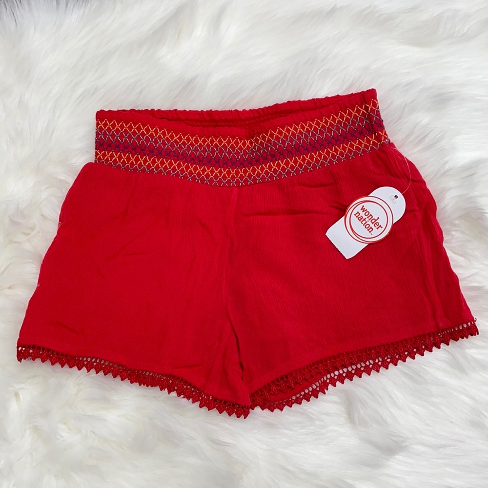 Wonder nation new girls shorts size 6-6x